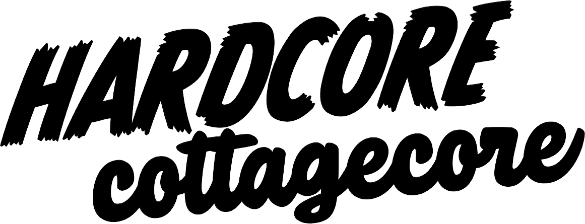 Hardcore Cottagecore Logo for Light Backgrounds